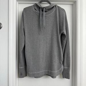 Sweaty Betty Escape Luxe Fleece Hoodie Gray Activewear Athleisure Lounge Sz M